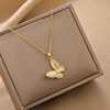 Elite fashionable necklace stainless steel, chain for key bag , European style, simple and elegant design, does not fade, wholesale