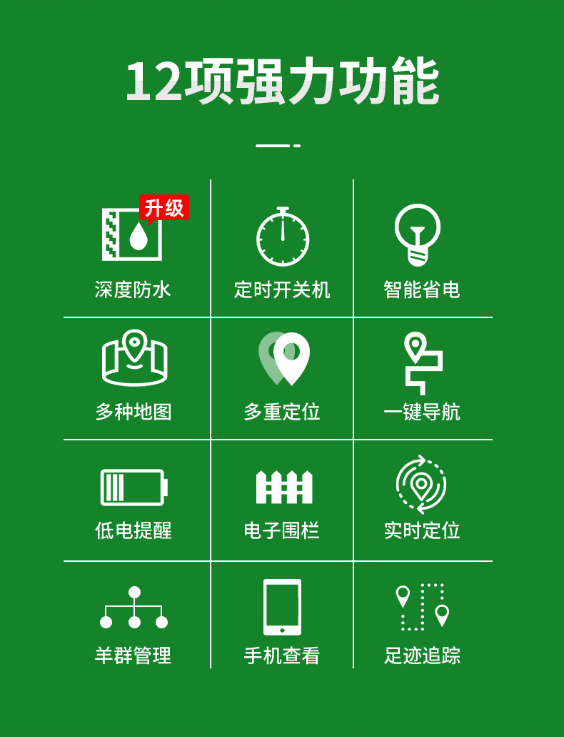 Dual Waterproof 4g All-Network Compatible Beidou Wireless Electronic Tracker for Animal Grazing in Maishan Area, Specifically for Cattle and Sheep