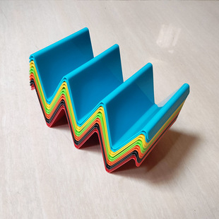 Cross-border in stock plastic PP pancake rack Mexican corn chicken roll rack W-shaped rack taco holder