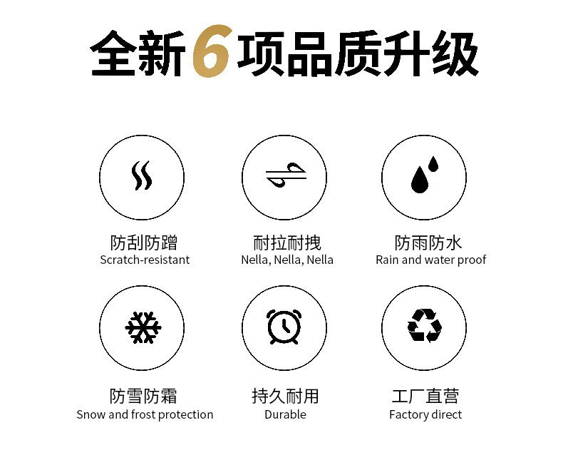 Motorcycle Cover 190T Thickened Battery Car Cross-border Rainproof, Dust-proof and Sun-proof Silver Coated Clothes Black and Silver Motorcycle Clothes