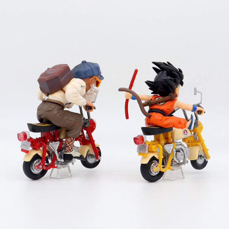 面白いバイク悟空亀仙人フィギュアトレンディなおもちゃ人形ブラインドボックス人形デスクトップ車の装飾品卸売|undefined