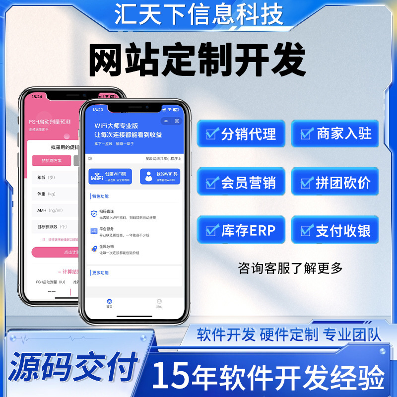 High-End and Exquisite Web Design and Development, Functional Website Development, Mobile and Computer App Development, Smart Customer Service Production