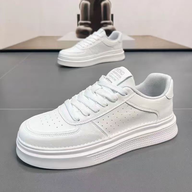 Summer Men's Shoes Trendy Versatile White Sneakers Men's Casual Leather Shoes Sports Shoes Thick-Soled Height-Increasing White Shoes Trendy Shoes Summer Men's Shoes Trendy Versatile White Sneakers Men's Casual Leather Shoes Sports Shoes Thick-Soled Height-Increasing White Shoes Trendy Shoes