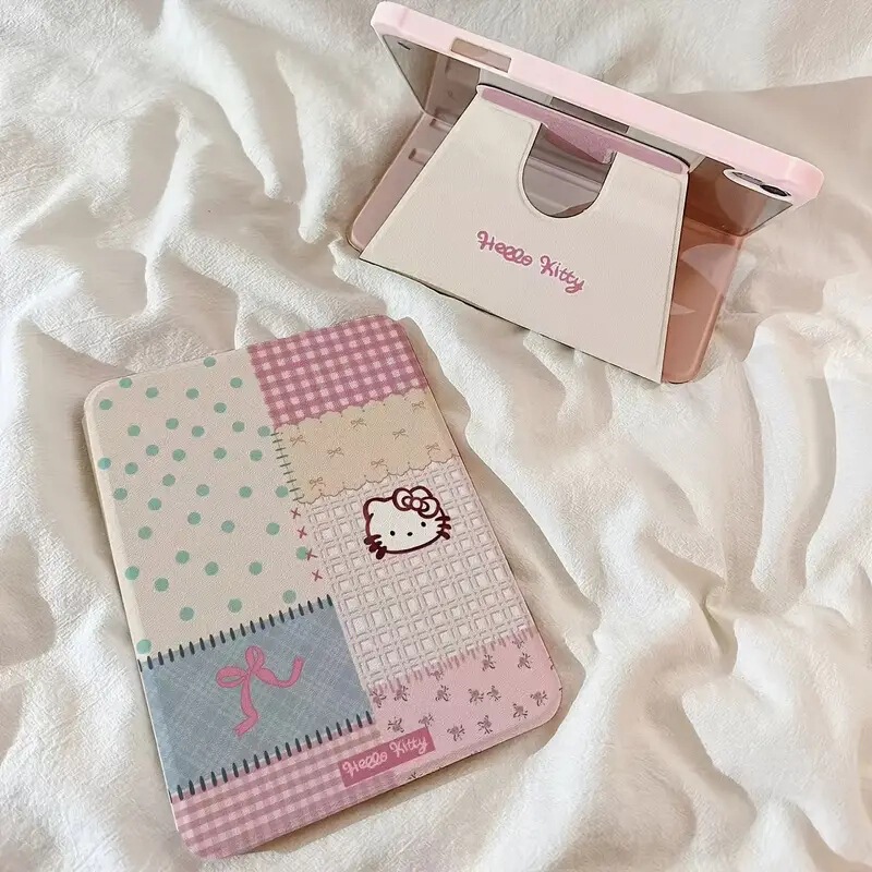 Spliced Bow Hello Kitty Tablet Protective Case iPad 11 2025/Air 7 2025 Spliced Bow Hello Kitty Tablet Protective Case iPad 11 2025/Air 7 2025
