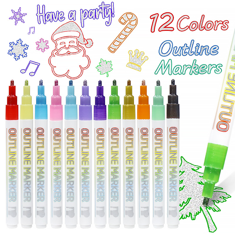 12-color en caja (alambre de plata)