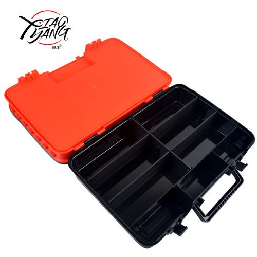 Cross-border e-commerce multi-functional portable lure box double-layer large accessory box double-sided bait box storage box single layer