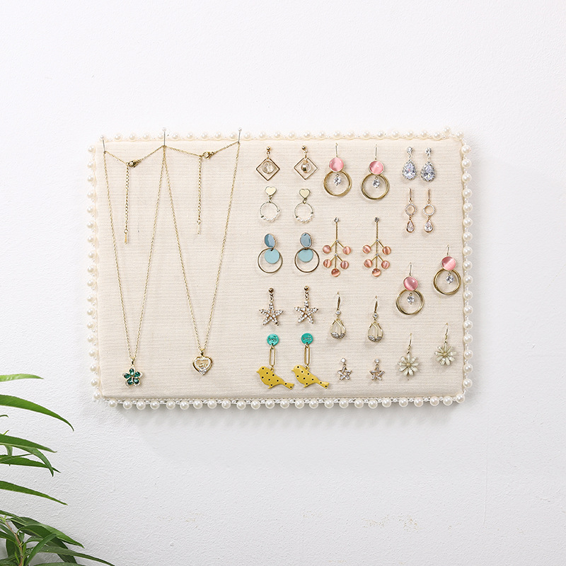 Earring display rack household jewelry stand storage wall-mounted decoration rack earring stud earring clip stand necklace stand display props