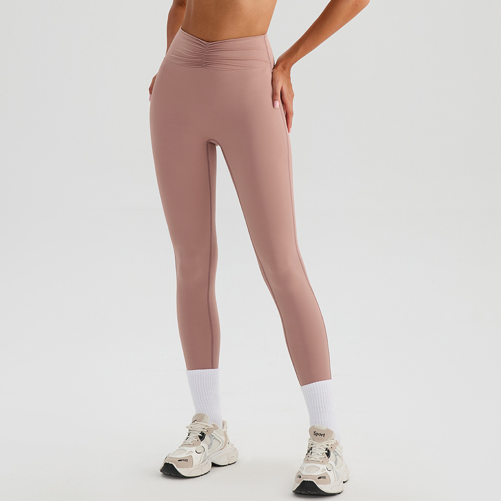 Desnudo de verano Lyka cintura alta pantalones de cintura alta mujeres elástico mel桃 caderas exteriores pantalones de pie pequeño pantalones de lápiz exteriores
