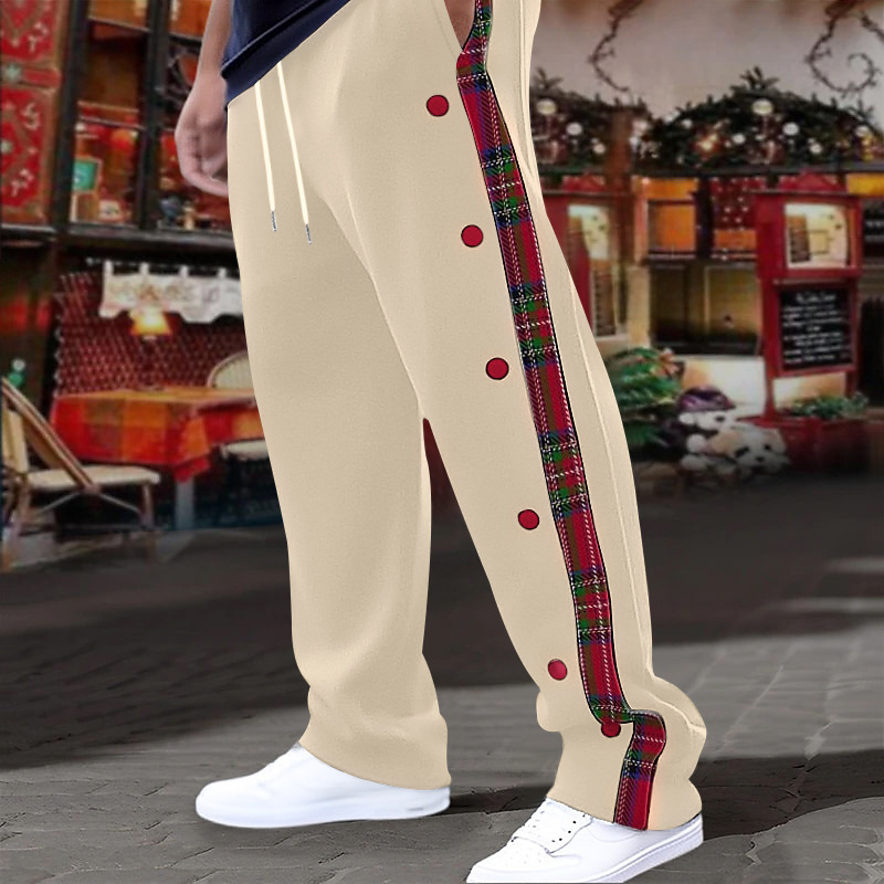 Nuevo comercio exterior transfronterizo nuevo estilo americano hombre botón de botón a placas pantalones casuales transfronterizos pantalones al aire libre para hombres
