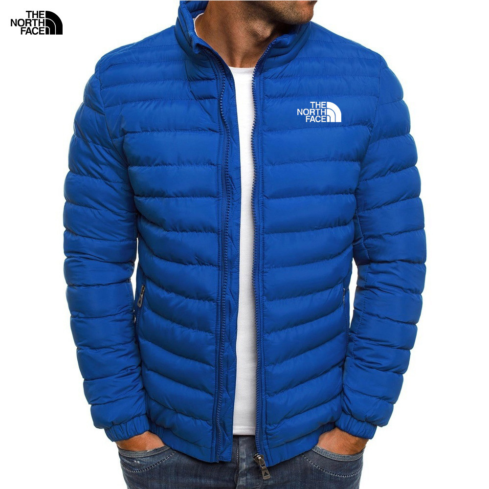Chaqueta acolchada de algodón con cuello alto para hombre de invierno transfronterizo, cárdigan con cremallera, chaqueta acolchada de plumas, chaqueta acolchada de algodón de gran tamaño casual, chaqueta acolchada cálida