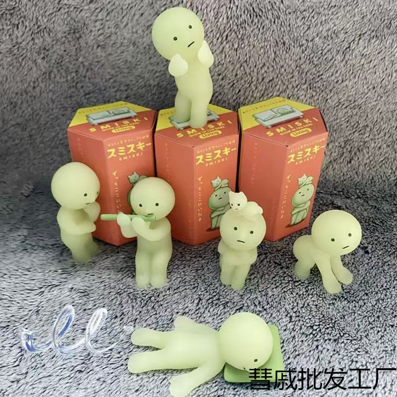 跨境起居室角川君夜光精灵系列盲盒手办礼物6款盒装摆件玩具批发