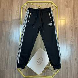 1.1正确版2026秋冬MIU新品BLCG普家pra经典刺绣松紧休闲长裤男女
