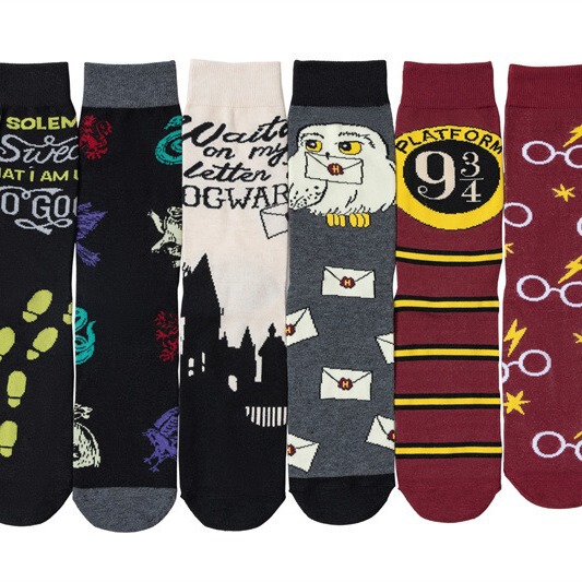 Four Seasons Movie Men's Cotton Hoggles Woods Tide Socks Women's Foreign Trade Factory Men's Socks Clam Ribott Medium Barrel Owl Socks