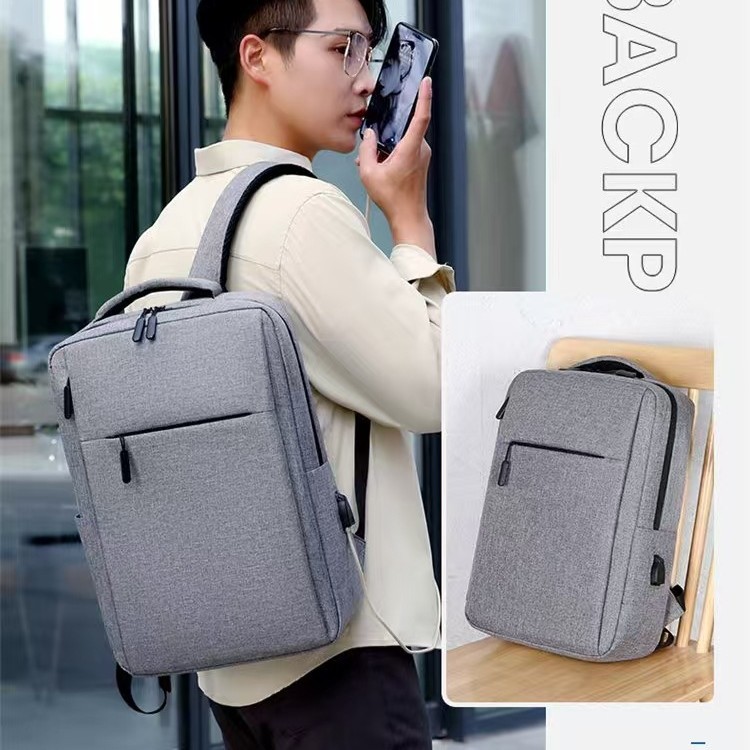 Mochila comercial transfronteriza de ocio de computadora, mochila multicapa ligera impermeable, logotipo personalizado, mochila de estudiantes de viaje