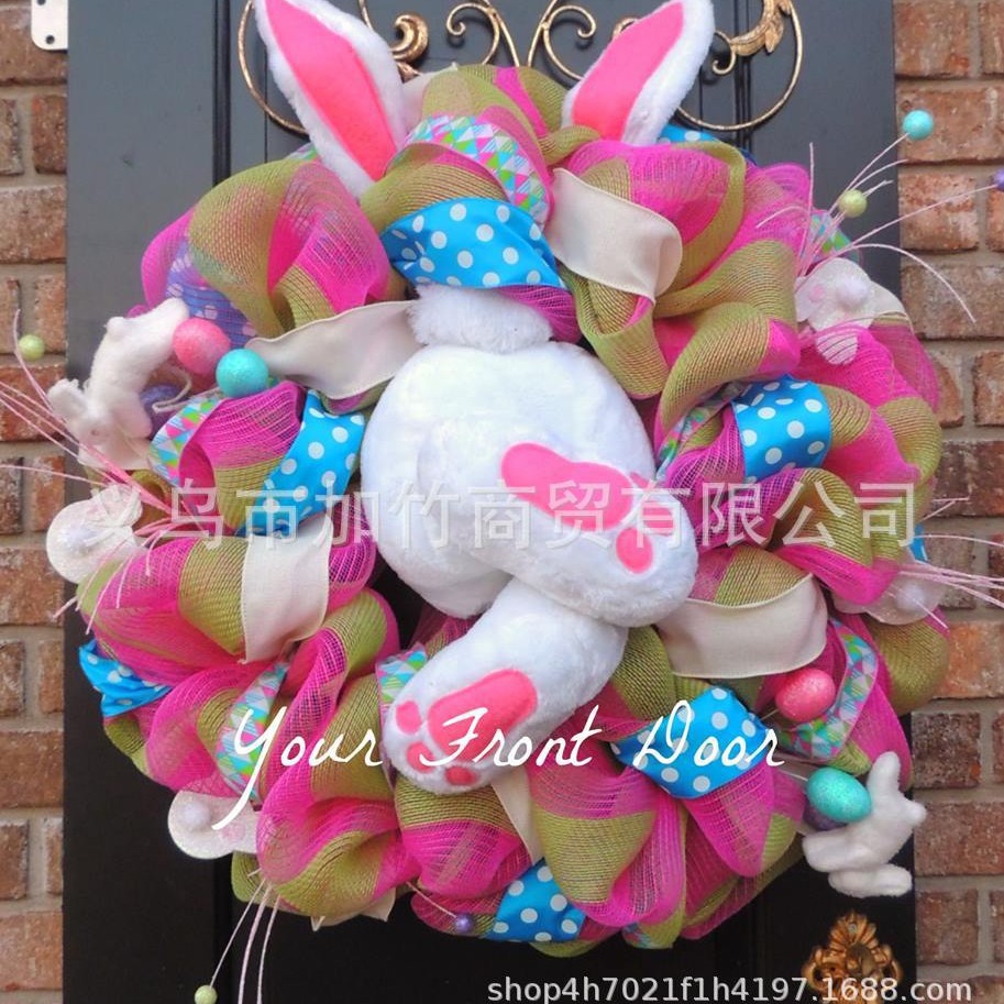 2024 conejo de Pascua colgante de Navidad transfronterizo Amazon Garland decoración Garland accesorios de decoración del hogar