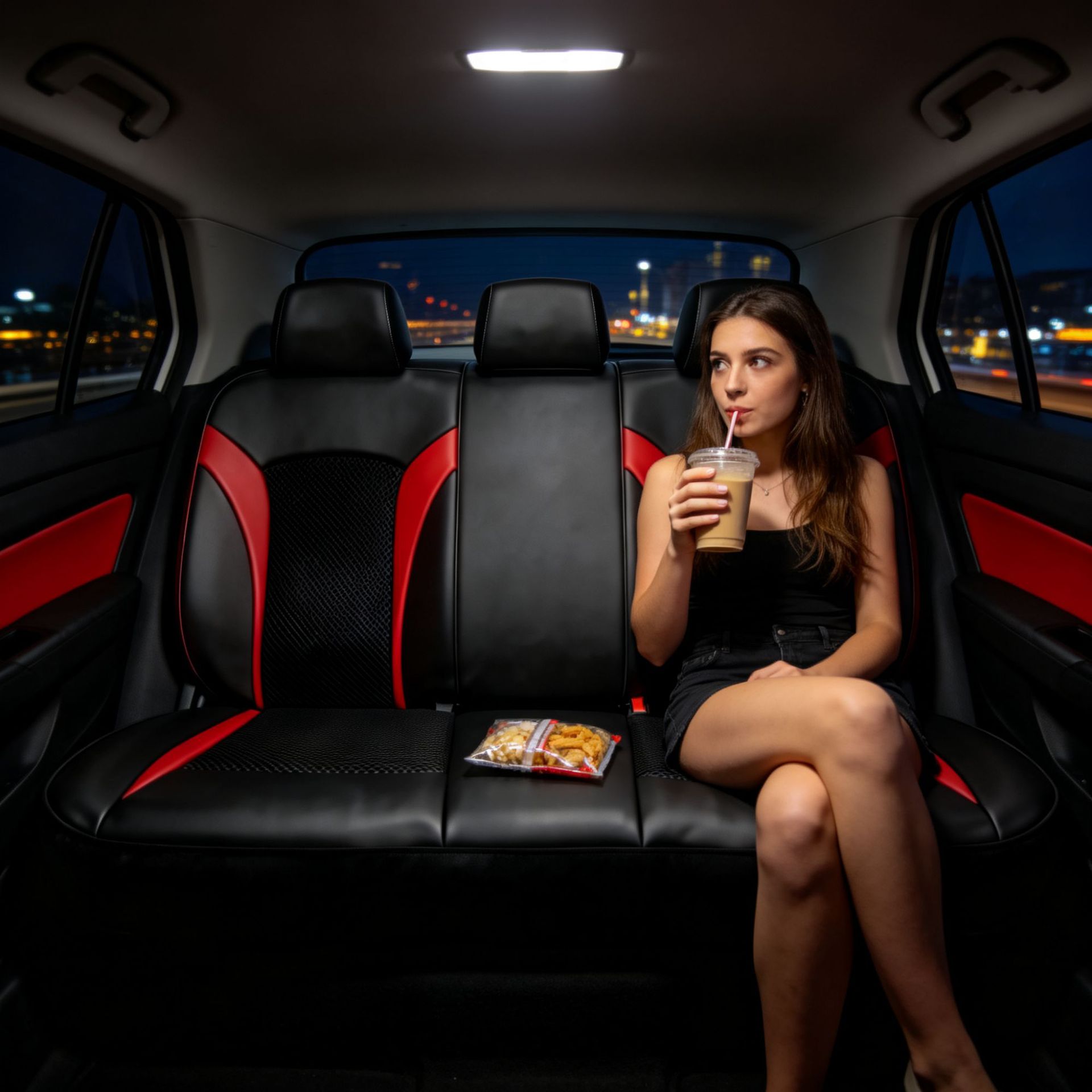 New cross-border car seat cushion, single-person car seat cushion, leather breathable cushion, European and Middle Eastern car seat cushion