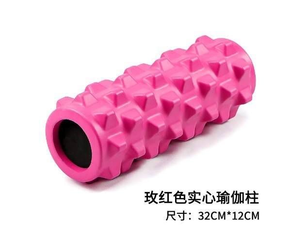 泡沫轴实心狼牙棒月牙款瑜伽柱专业瘦腿神器滚轴肌肉放松健身器材|undefined