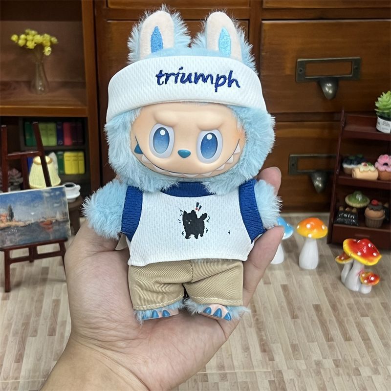 拉布布公仔换装着替衣服labubu一二三代娃衣服裙子背带裤套装超萌|undefined