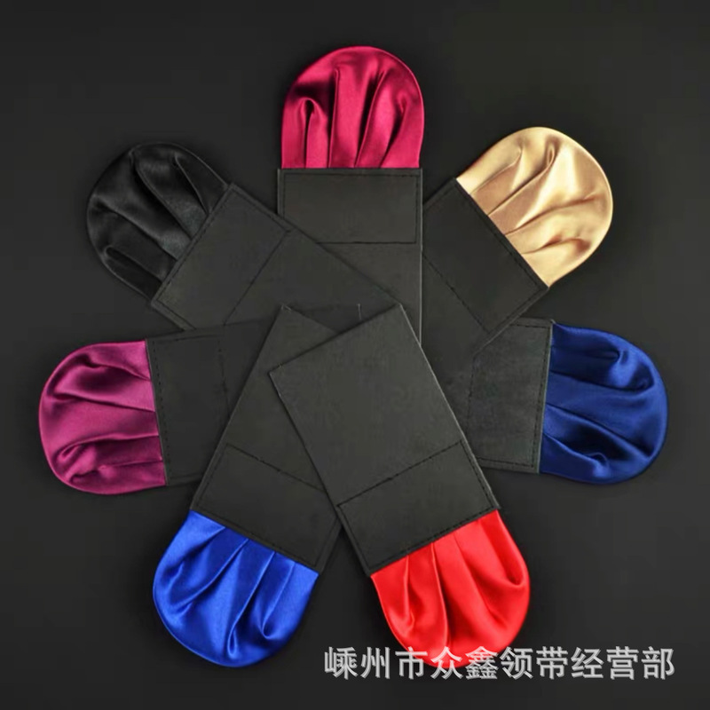 Men's Business insert solid color pocket towel formal suit dress chest towel lazy simple straight insert towel