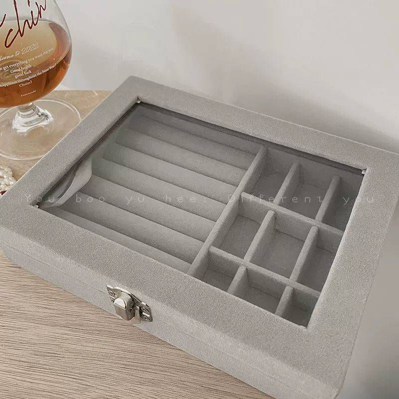 Capacious storage system, ring, necklace, earrings, handheld storage box, 2023 collection, high-quality style