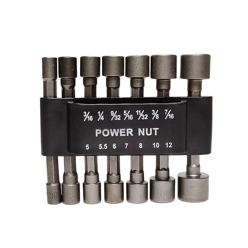 Yunbei 9/14 個セット六角ソケットノズルナットドライバードリルアダプター電動工具レンチネジ|undefined