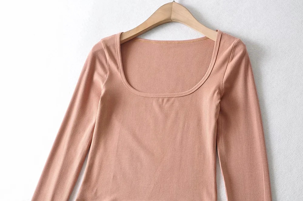 square neck long-sleeved T-shirt NSHS29443