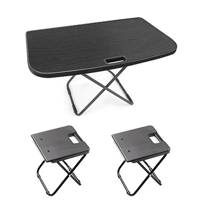 Suitable for Tesla ModelY Rejuvenation New Universal Trunk Table Car Camping Picnic Table Folding Table (Car table board) - renewed-model-y-trunk-table-two-chairs