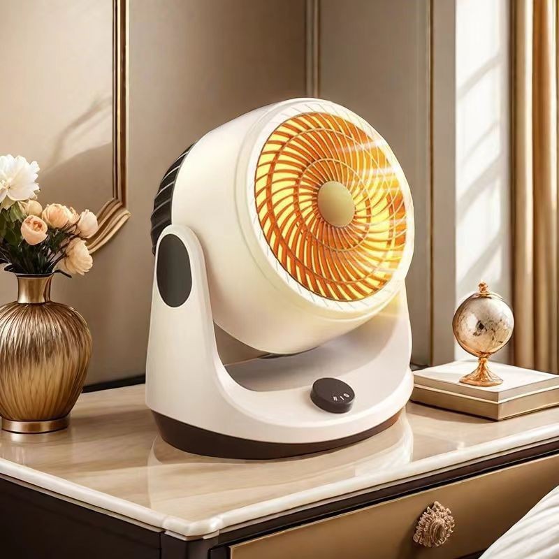 Alemania tecnología negra ventilador de circulación de aire ventilador de calefacción turboalimentado calentador doméstico frío y calor al por mayor