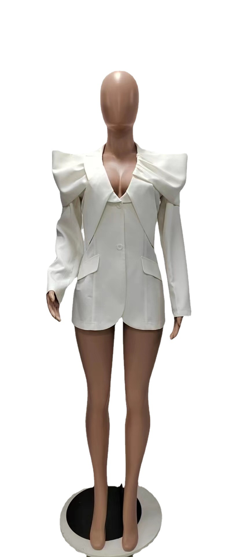 Saco Blazer para Mujer con Mangas Jamón Ajustado para Oficina