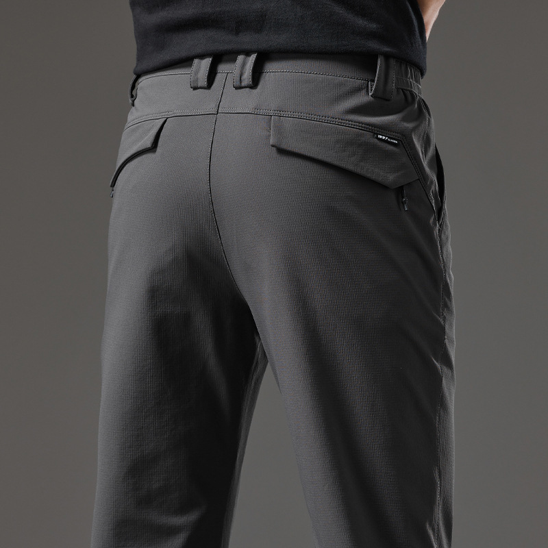 Tactical Pants for Men, Autumn and Winter Style, Straight Fit, Slim Business Casual Pants, Zipper, Quick-Dry, Outdoor, Wrinkle-Free Tactical Pants for Men, Autumn and Winter Style, Straight Fit, Slim Business Casual Pants, Zipper, Quick-Dry, Outdoor, Wrinkle-Free
