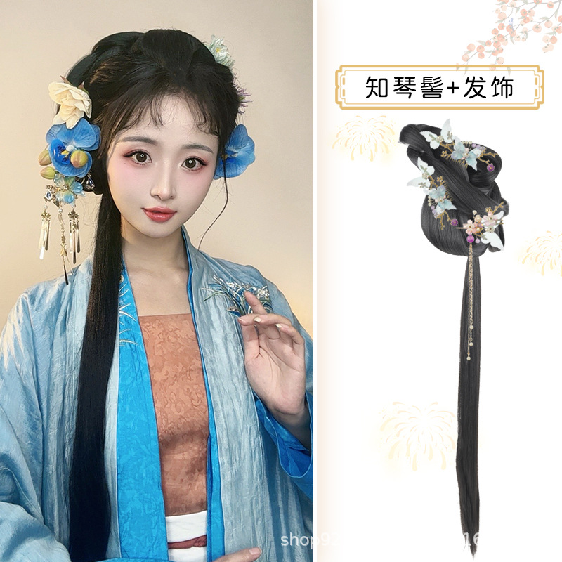 지친빵 + 파란나비 헤어 액세서리 세트