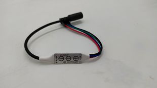 Colorful water flow controller LED3 key mini colorful meteor light 5V-24V chasing light running water horse running light with control