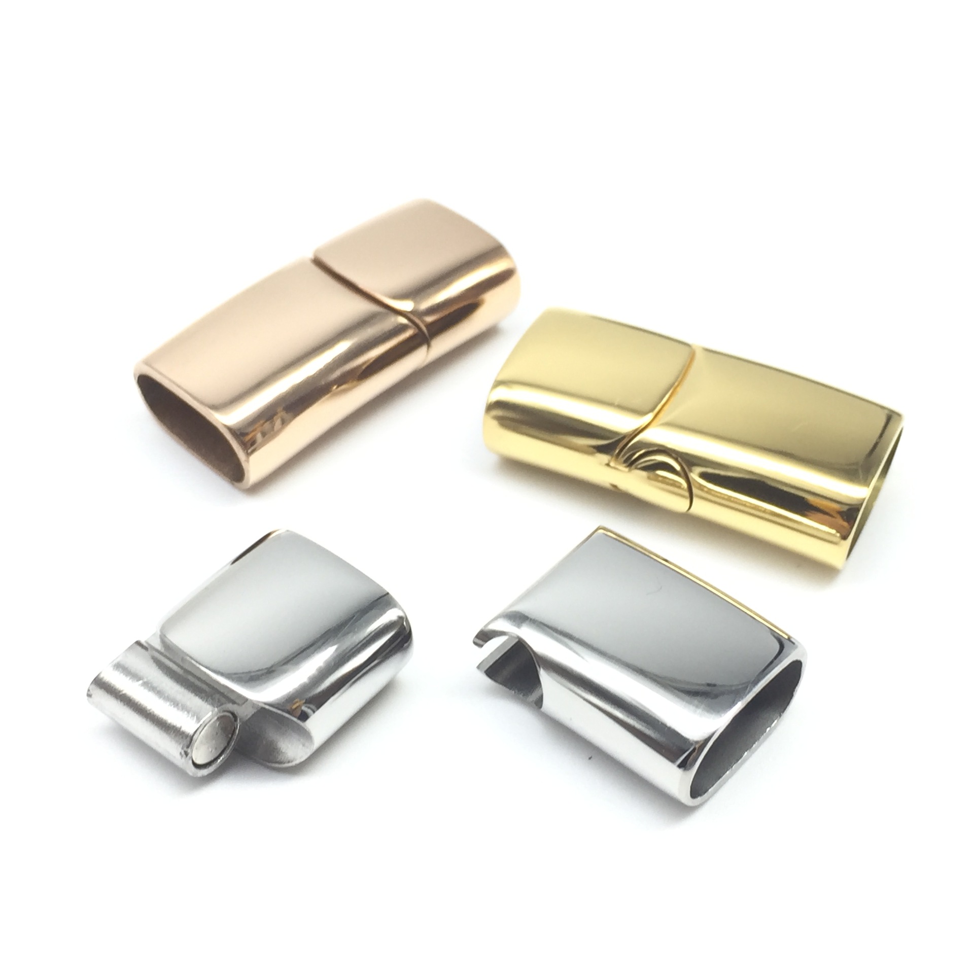 25g Weight Jewelry Buckle Jewelry Making Type Metal button Classification 1 Set Quantity 316 Stainless Steel Material Solid Color Pattern All Seasons Season Polishing Design Simple Style Style 1 Set 316 Stainless Steel  Solid Color Jewelry Buckle Metal Button 2