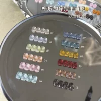 2025 Kalerjia Новый мигающий алмазный лак для ногтей, гель, ледяной прозрачный тонкий лак для ногтей, маникюр Xiaohongshu, горячий стиль