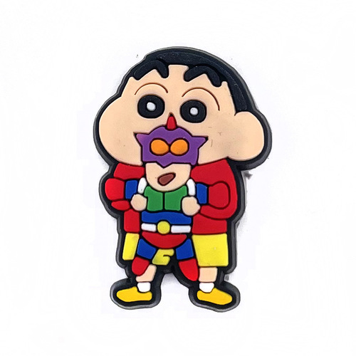 Crayon Shin-chan Shoe Flower New Animation Removable Croc Shoes Shoe Flower Shoe Buckle Accessories Garden Shoes Decorative Croc