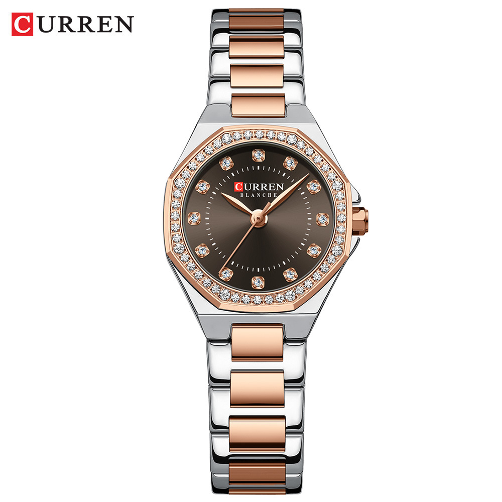CURREN/Crane 9100 Women's Small Dial Waterproof Watch Rhinestone Women's Watch Foreign Trade Watch Women