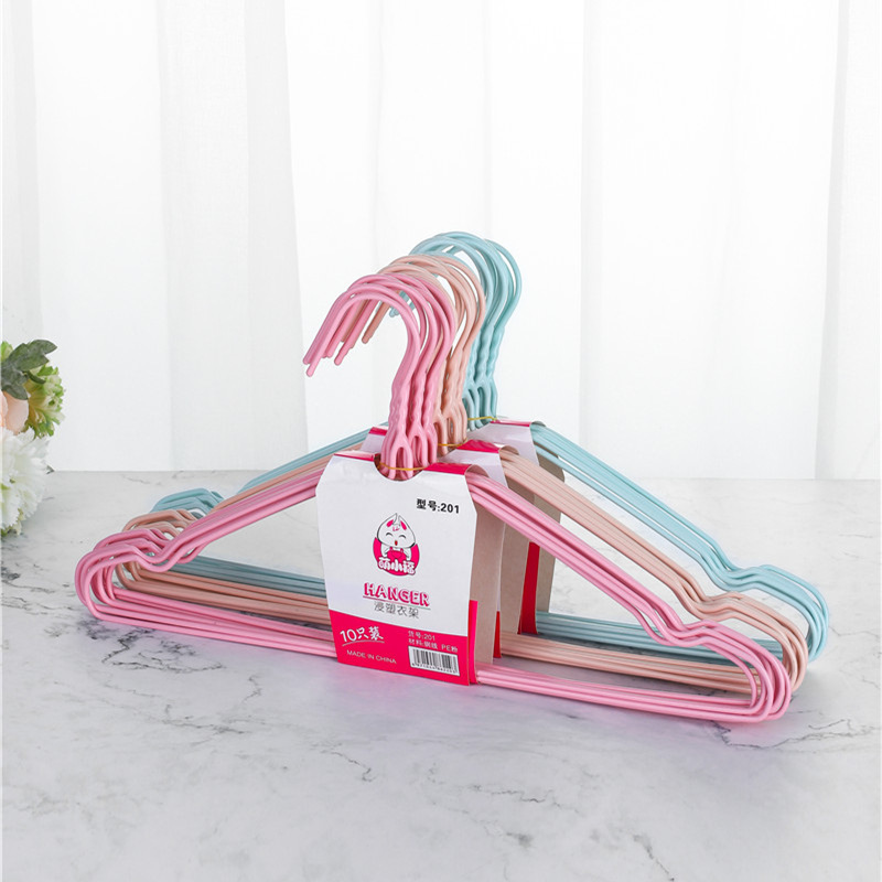 201凹槽浸塑衣架