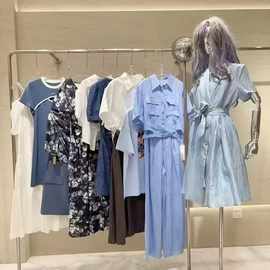 撤柜女装例格25夏潮流彩装毛衣衬衫气质套装连衣裙品牌女装批发