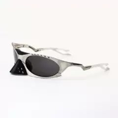 Outdoor Sports Polarized Sunglasses for Men and Women, Retro Heavy Metal Cycling Punk Sunglasses X-Metal9437