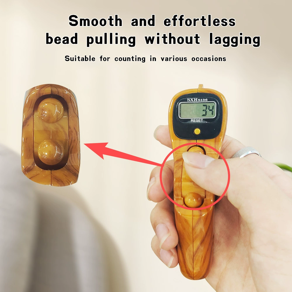 2038S водопереносная печать, модель бусины с текстурой дерева, ЖК-цифровой дисплей, электронный счетчик точек, производитель, счетчик шариков/выбор цвета