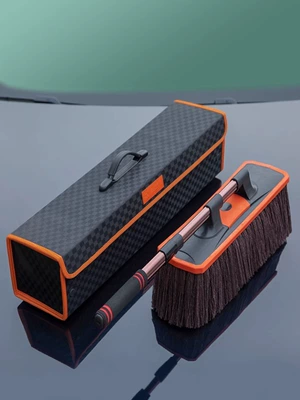 Car dust Duster car Car cleaning tools - luxurious-dust-removal-wax-brush-brush-head-enlarged-by-20-square-box