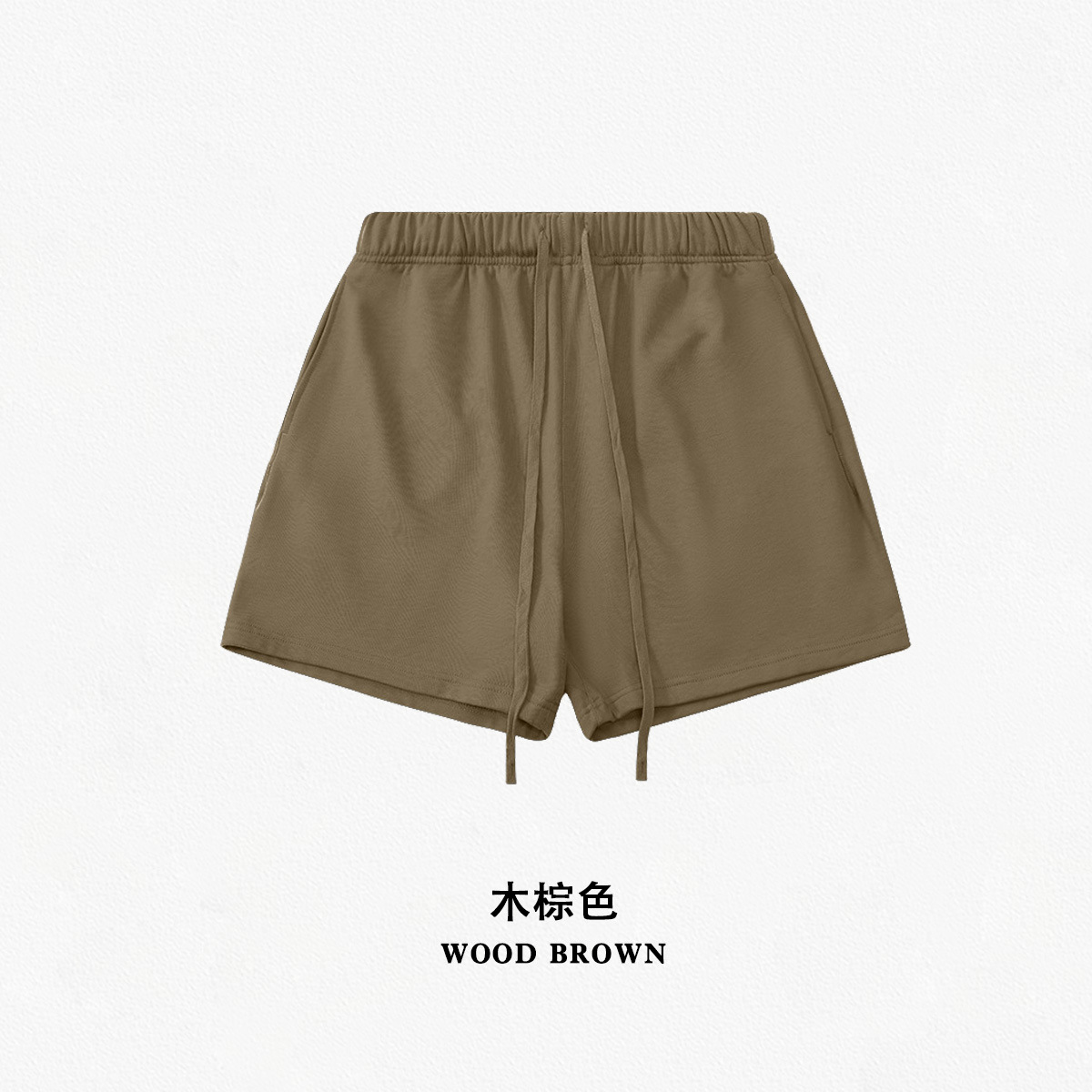 Pantalones cortos de cinco puntos de marca, estilo urbano, holgados y modernos, de color liso, serie de colores intensos 495G, para primavera y verano, transfronterizos.