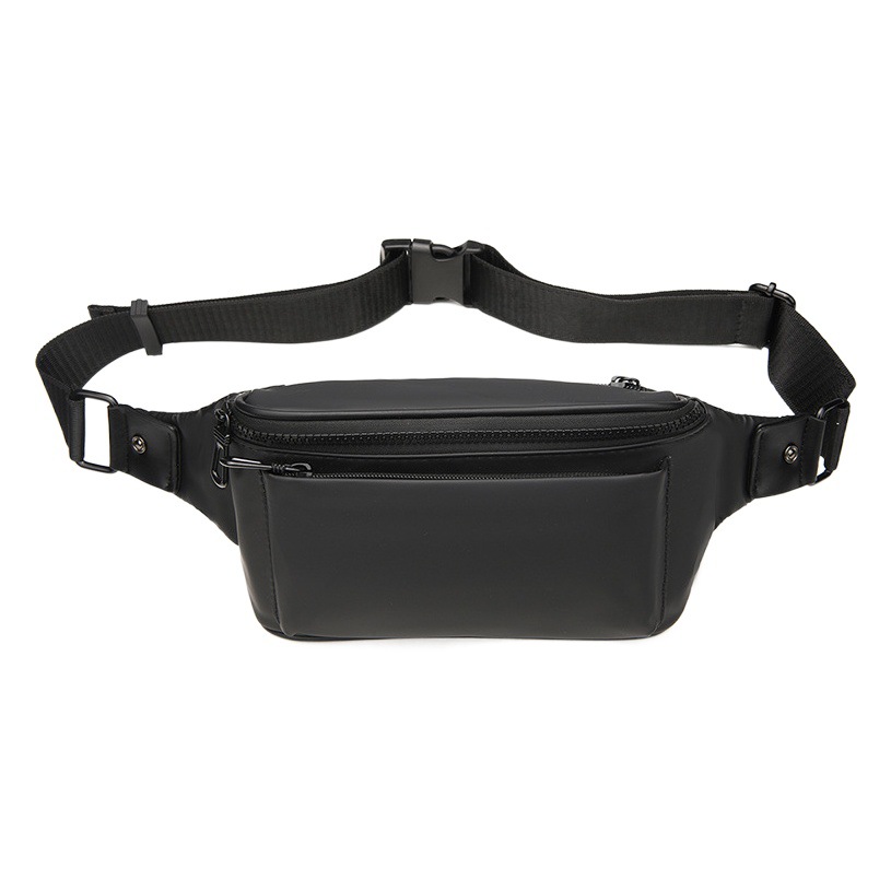 Nueva bolsa de pecho bolsa de cintura casual simple película de cuero hombro bolsa de mensajero impermeable al aire libre viaje bolso del alpinismo bolsa de deporte