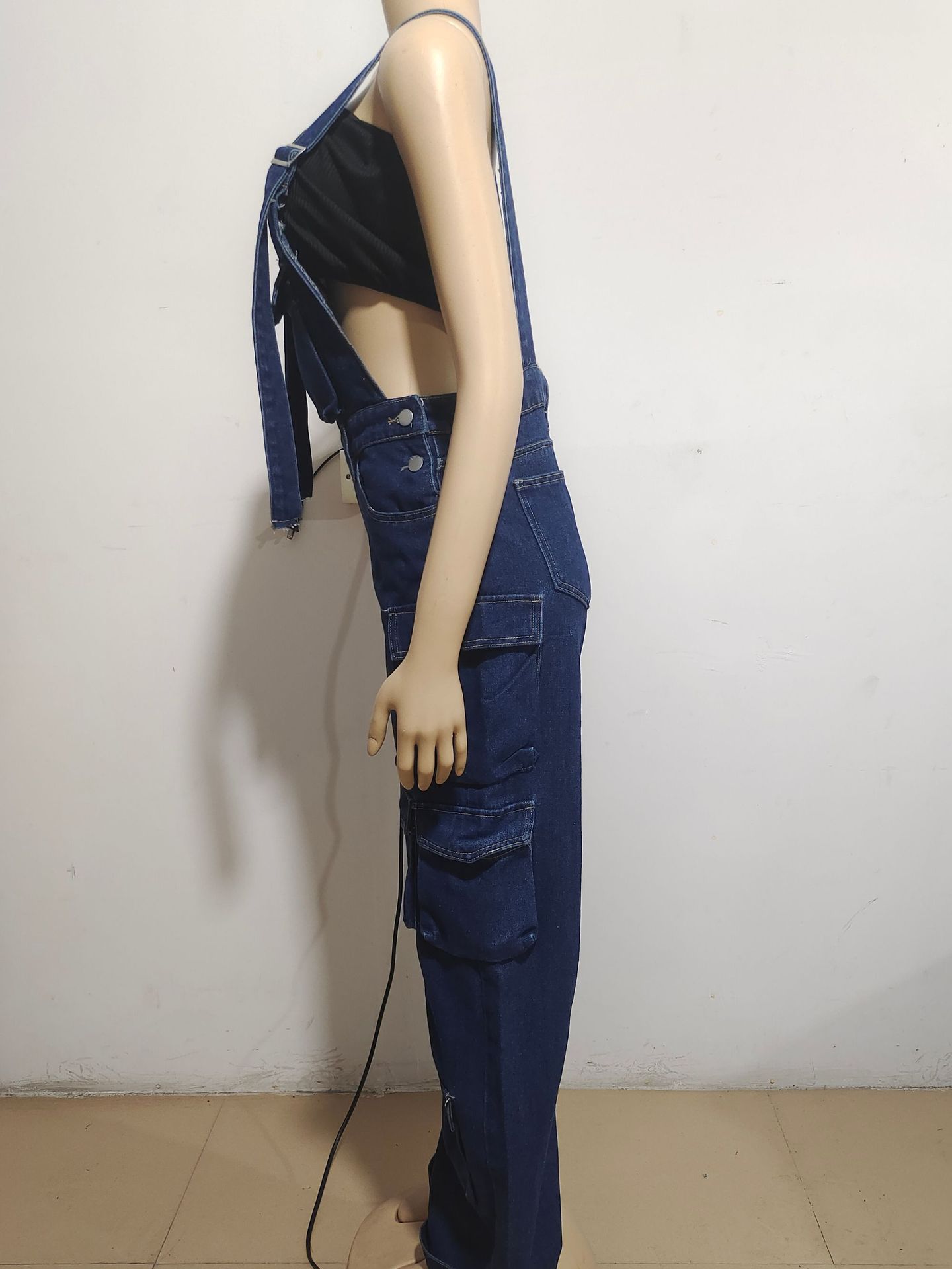 Pocket Design Women's Holiday Daily Streetwear Solid Color Full Length Pocket Jumpsuits