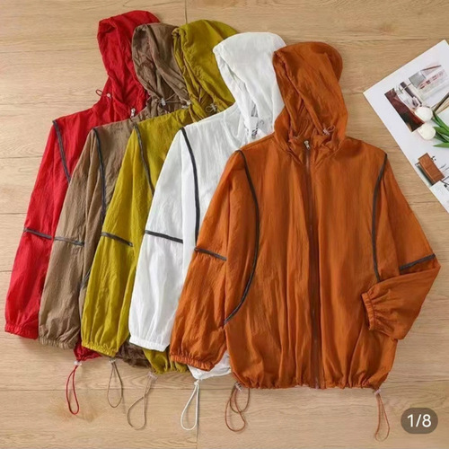 Summer New Sun Protection Jacket Korean Style Loose Lightweight Hooded Insulated Breathable