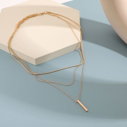 Shein bestseller personalized multi-layer stacking necklace Western cross-border necklace for women small solid pendant choker necklace