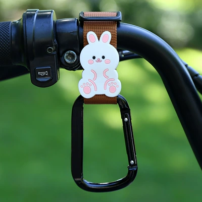 Other Electric Vehicle Accessories – Hanging Buckle Storage Artifact - brown-woven-strap-square-buckle-good-boy-bunny-short-style