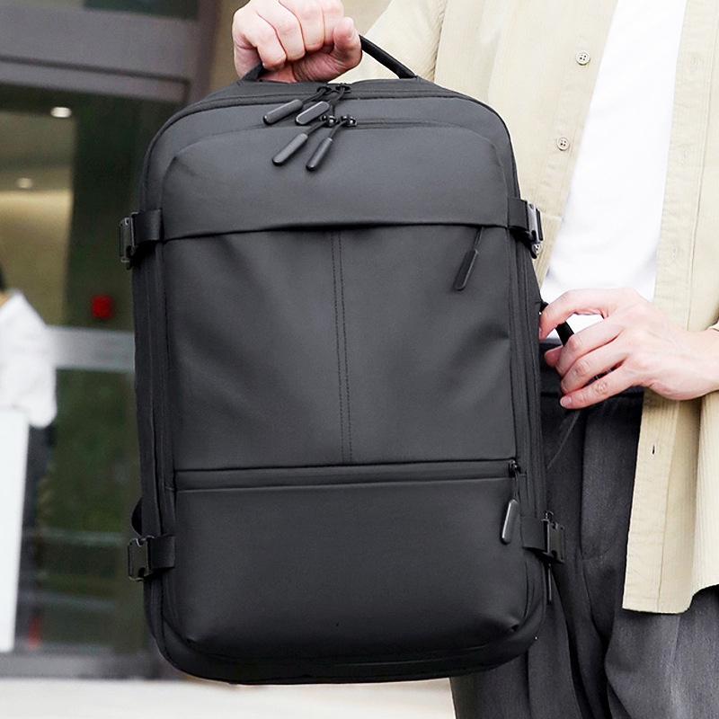 Mochila de expansión de gran capacidad transfronteriza Mochila impermeable para exteriores para hombres Mochila para computadora de 17 pulgadas para negocios Regalos de alta calidad