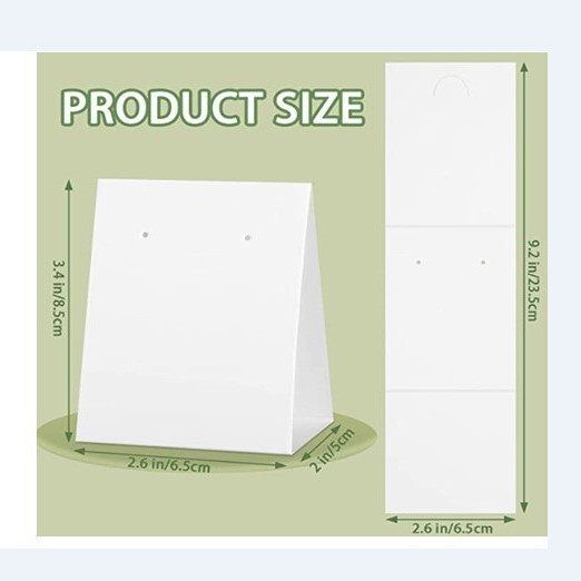 跨境专供 现货批发进口牛皮纸饰品耳环耳钉包装卡片 空白首饰卡片