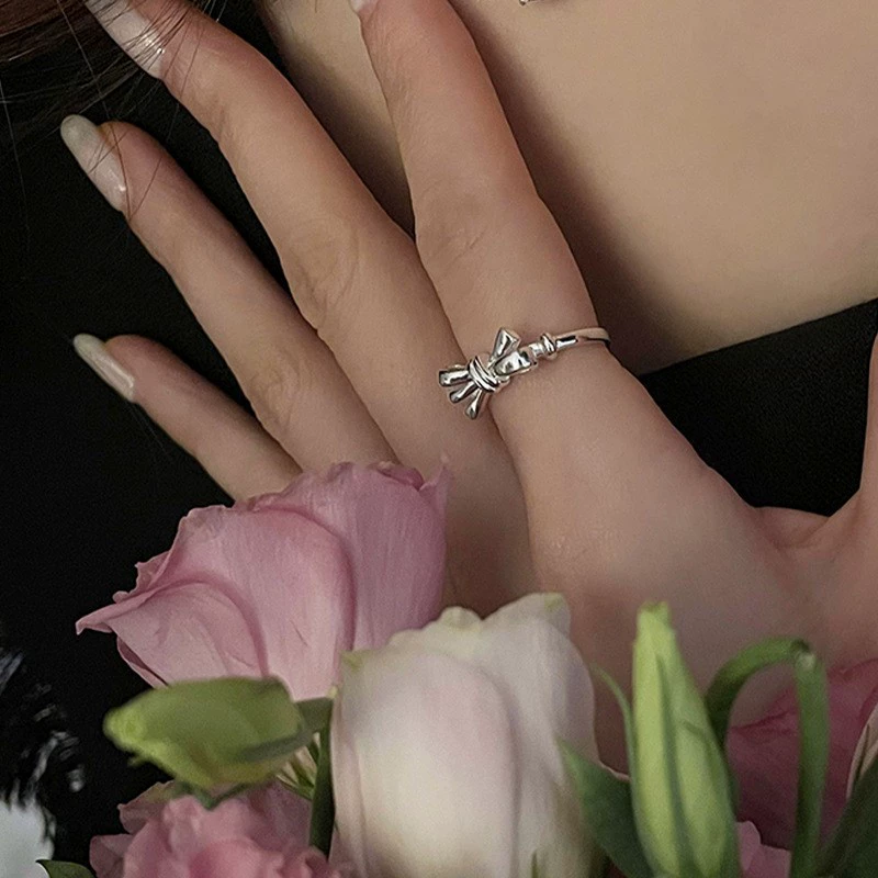 Accessory, nail decoration, small design ring, elastic strap, high-quality style, simple and elegant design